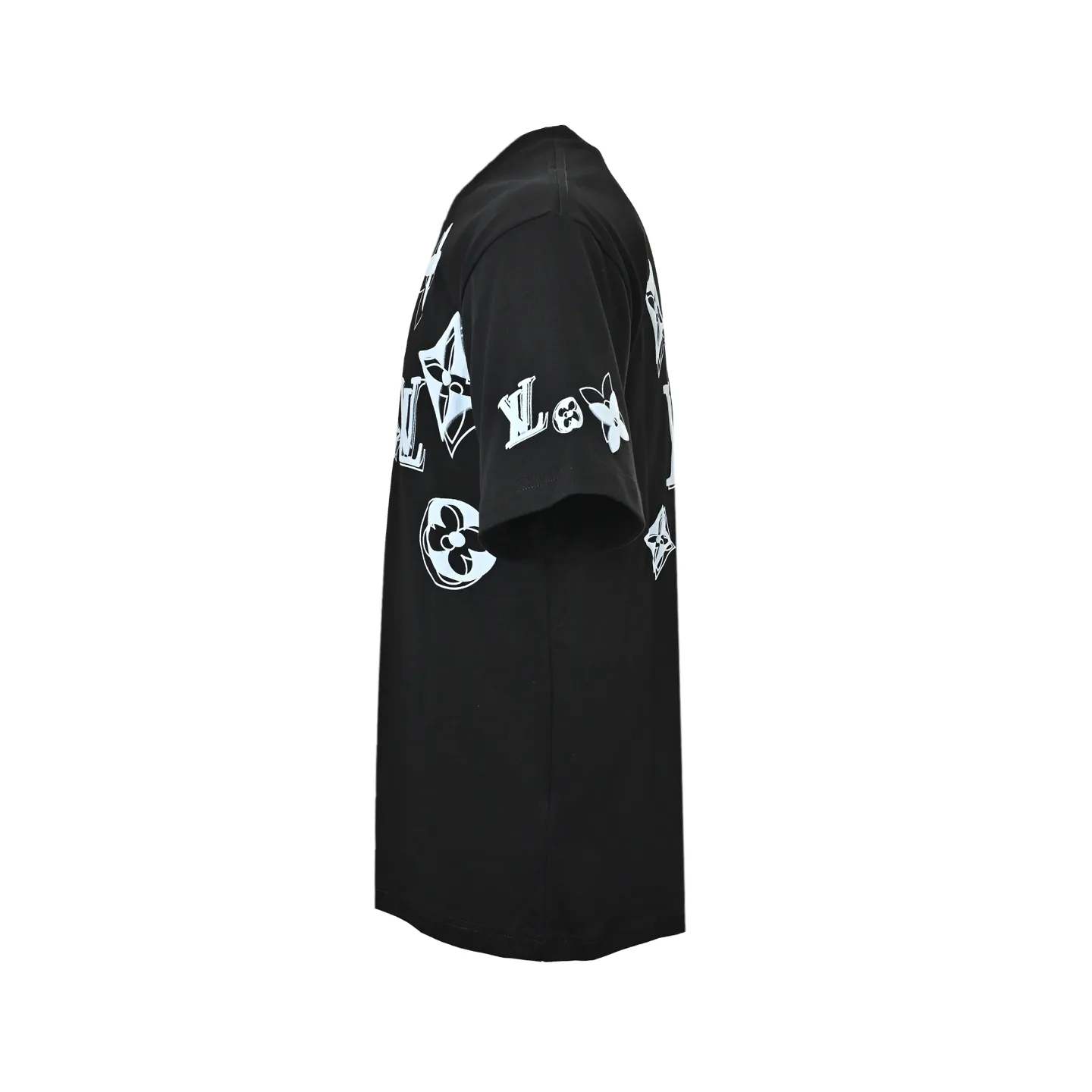 Louis Vuitton/Louis Vuitton ghosting multi-label printed short sleeves